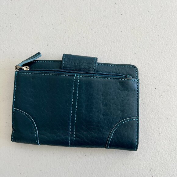 Fossil Blue Bifold Leather Wallet   - Picture 2 of 6